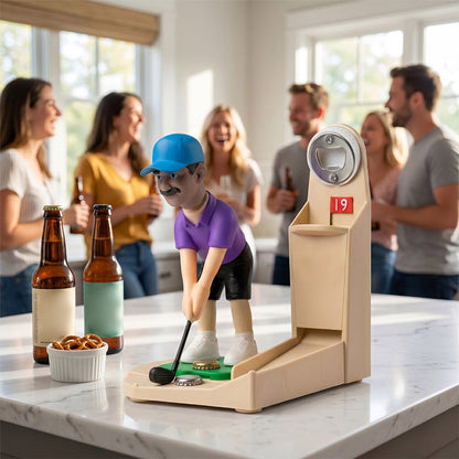 Golf Bottle Opener –3D  Creative Printed Beer Opener Gadget for Home Bars, Parties, Wine Nights and Fun Gifts for Golf Lovers