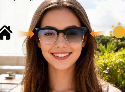 AI Camera Smart Glasses – 800W Pixel Video Recording Sunglasses with Bluetooth Calls, Voice Translation and Photo Recognition for Men