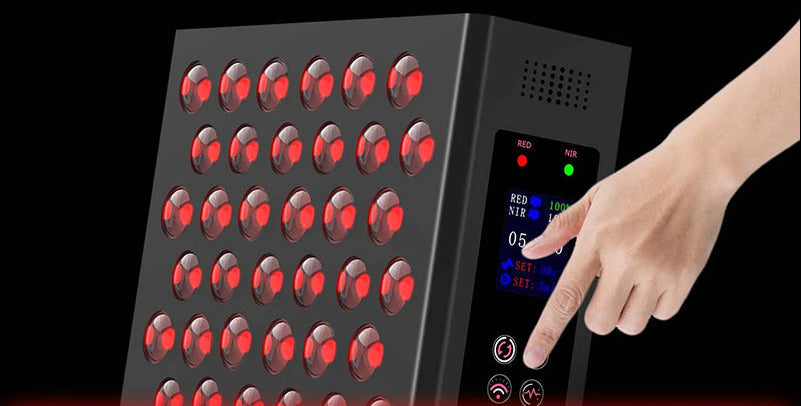 LED Red Light Therapy Panel – Dimmable 660nm and 850nm Infrared Beauty Device for Facial, Body Skin Care, Rejuvenation and Wellness