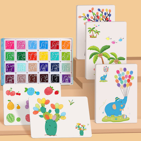 DIY Finger Painting Art Set - Creative Montessori Drawing Toys for Kids Learning and Artistic Development