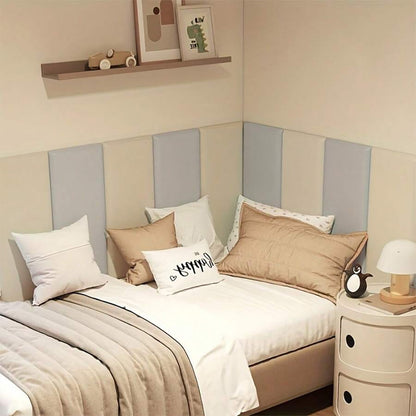 PU Wall Panels – 3D Self Adhesive Soft Wall Stickers for Headboards, Soundproofing, Anti Collision Protection and Home Decoration