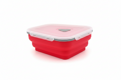 Foldable Silicone Pizza Storage Box – Reusable Food-Grade Triangle Container for Takeaway Pizza, Kids Meals, Lunches and Kitchen Organization