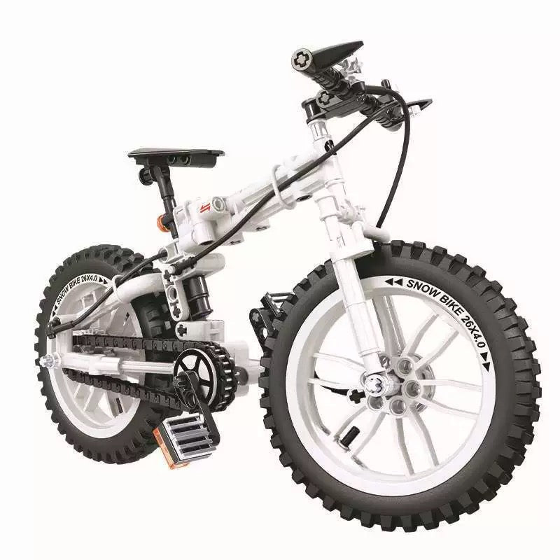Mountain Bike Building Block Set - Educational Bicycle Model Construction Toy for Kids and Hobby Collectors