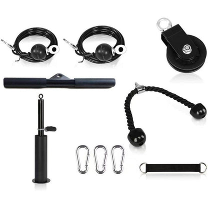 Home Gym Pulley System – Fixed Gantry Cable Block for Weight Lifting, Core Training and Full Body Resistance Workouts