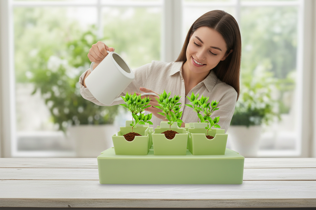 Reusable Seed Starting Tray – Germination and Transplant Nursery Tool with Labeling Features for Gardeners, Vegetables, Flowers and Indoor Seedlings