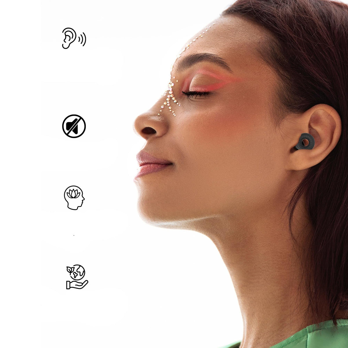 Silicone Swimming Earplugs – Reusable Noise Reducing Ear Protection for Sleep, Swimming and Travel Comfort