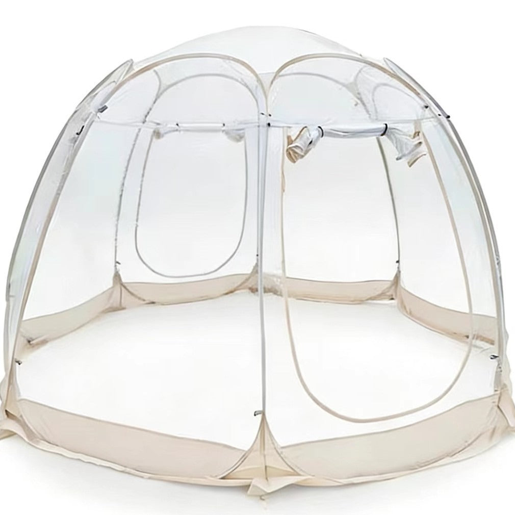 Large Pop-Up Bubble Tent – Weatherproof Outdoor Igloo Screen House for Camping, Patios and Gardens with Oversized Space and Cold-Weather Protection