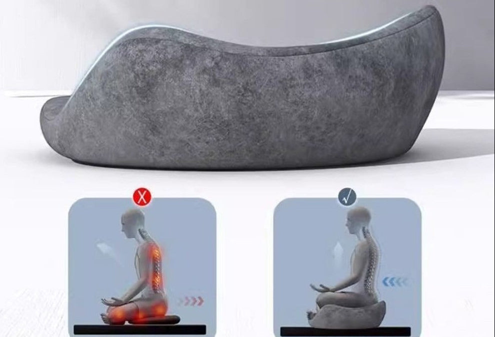 Memory Foam Meditation Cushion – Ergonomic Yoga Sitting Pillow for Floor Seating, Mindfulness Practice and Home Comfort