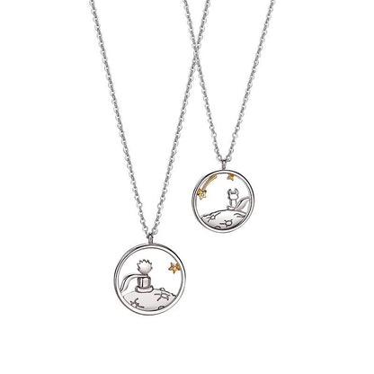 Fox Couple Necklace – Creative Pendant Jewelry with Romantic Clavicle Chain Design for Couples, Weddings, Anniversaries and Special Gifts