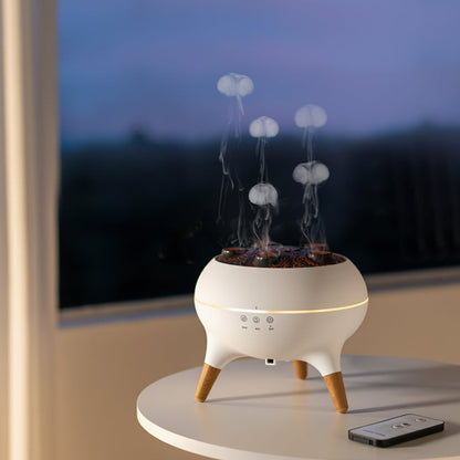 Jellyfish Air Humidifier – 250ml Essential Oil Diffuser with Remote Control, Color Changing Night Lights and Relaxing Mist
