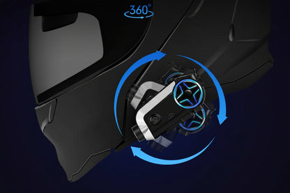 PRO Motorcycle Intercom – Bluetooth Helmet Headset with Video Recording, Wireless Communication and Hands-Free Riding Connectivity