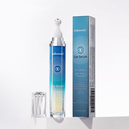Caffeine Eye Serum Roller – 360° Massage Ball Treatment for Dark Circles, Puffiness and Hydrating Under-Eye Skincare