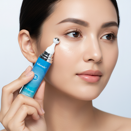 Caffeine Eye Serum Roller – 360° Massage Ball Treatment for Dark Circles, Puffiness and Hydrating Under-Eye Skincare