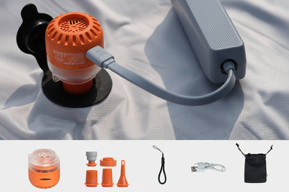 Ultra-Light Mini Air Pump – 30g Wireless USB Inflator for Camping Air Mattresses, Self-Inflating Pads and Outdoor Travel Gear