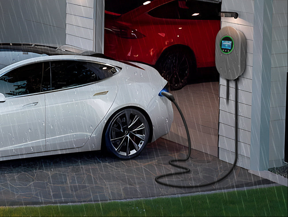 Smart EV Charger – 7KW Type 2 Wallbox Charging Station with LCD Screen, 32A Fast Charging for Electric Vehicles