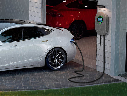 Smart EV Charger – 7KW Type 2 Wallbox Charging Station with LCD Screen, 32A Fast Charging for Electric Vehicles