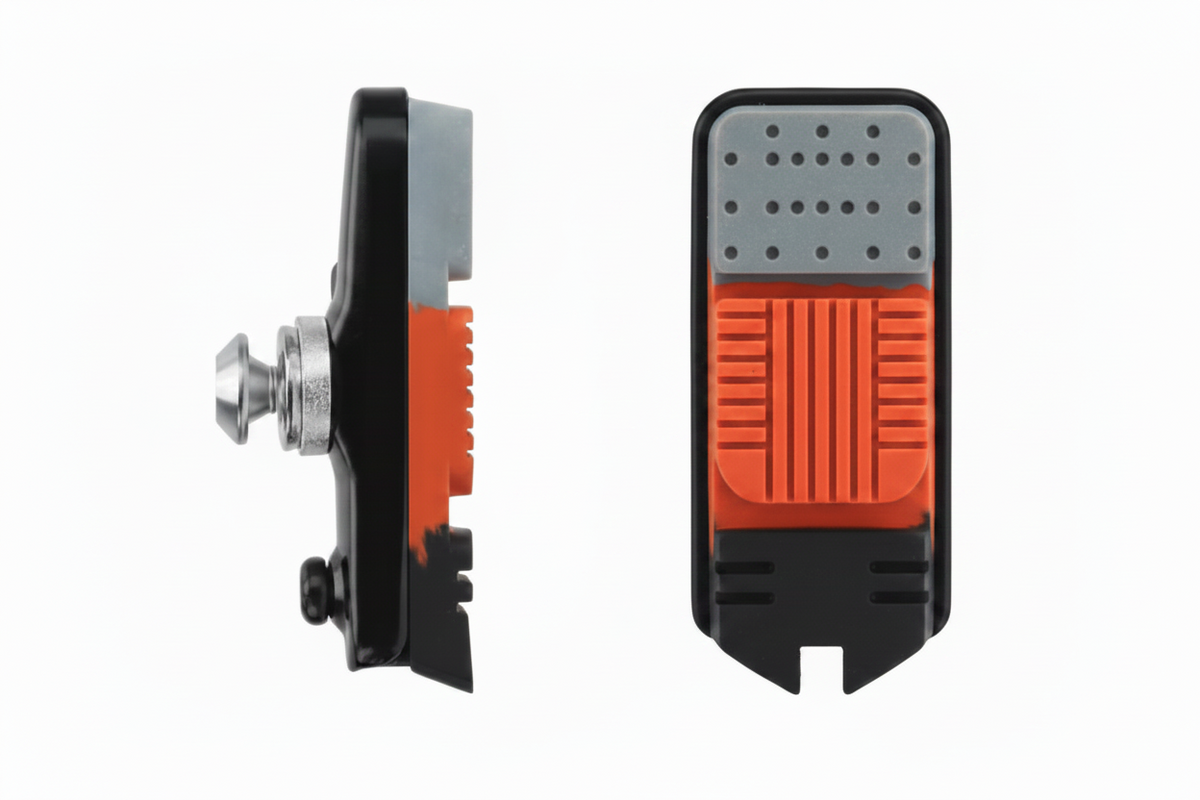 Road Bike Brake Pads – Lightweight Aluminum Alloy C Brake Shoes with Durable Rubber for Reliable Cycling Performance