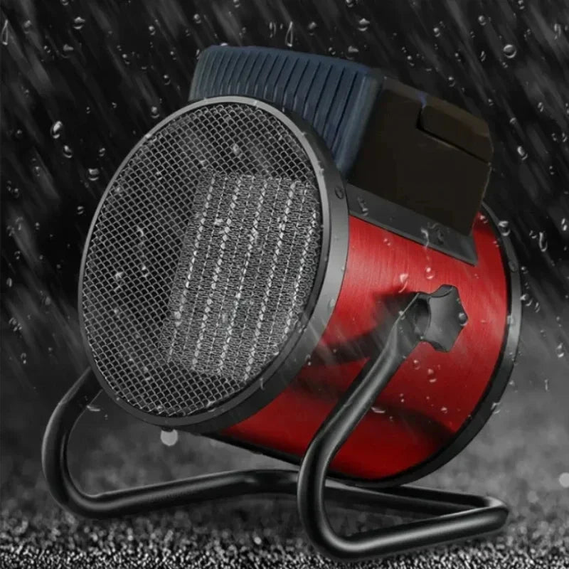 Portable Industrial Electric Heater - 3000W Fast Heating Air Warmer with Adjustable Thermostat and Overheat Protection Safety