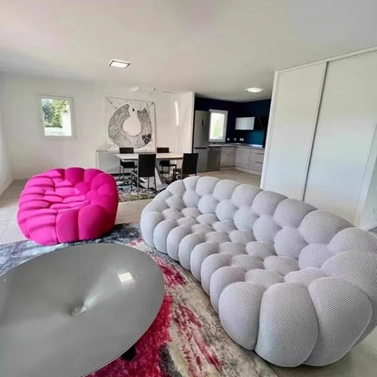 Modern Nordic Bubble Sofa – Luxury Football Inspired 3 Seater Couch for Stylish Living Room Comfort and Contemporary Home Decor