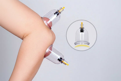 Professional Vacuum Cupping Therapy Set – 32 Piece Body Massage Suction Cups with Hand Pump for Deep Tissue Relaxation
