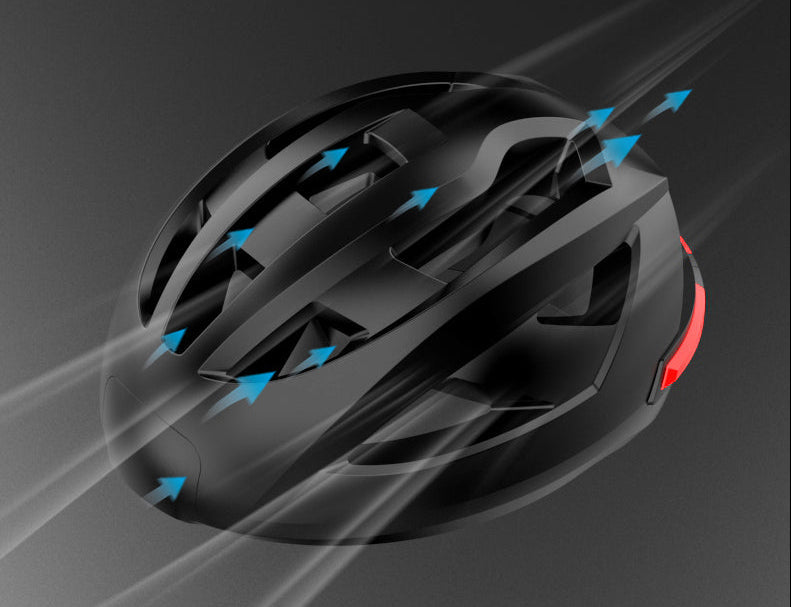 Bluetooth Smart Cycling Helmet – Waterproof Bike Helmet with Built-In Music, Safety Lights and Breathable Unisex Racing Design for Outdoor Riding