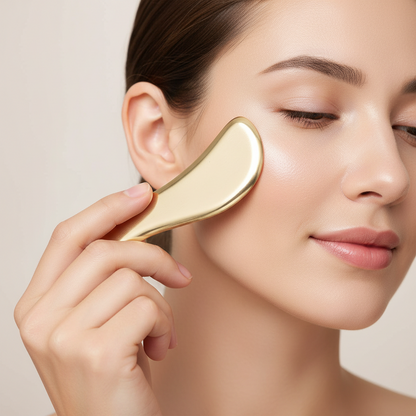 Pure Copper Gua Sha Tool – Full Body Massage Scraping Plate for Neck, Back, Shoulders and Relaxation Therapy