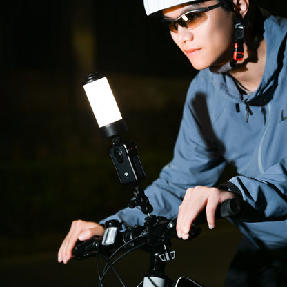 Panorama Fill Light – 360° Portable LED Vlogging Light for Insta360, GoPro and DJI Cameras, Ideal for Cycling, Selfies and Outdoor Video