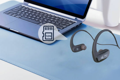 Bone Conduction Swimming Headphones – IPX8 Waterproof Bluetooth 5.3 Sports Headset with Built-In MP3 Player for Training and Swimming