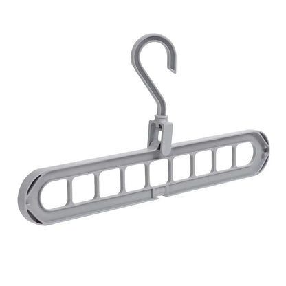 Foldable Rotating Magic Hangers – 9 Hole Closet Organizer Hooks for Space Saving Wardrobe and Clothing Storage Solutions