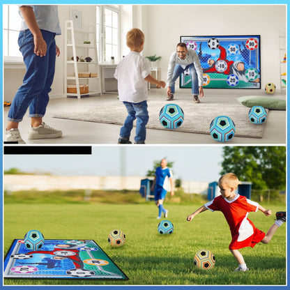Soccer Goal Training Set for Kids - Sticky Target Shooting Game for Indoor Outdoor Football Practice and Skill Development