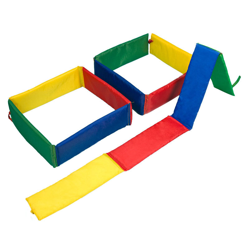 Foldable Jumping Grid Game - Indoor Outdoor Coordination Training Toy for Children's Exercise and Early Learning Activities