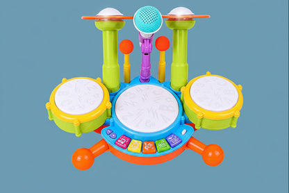 Toddler Drum Set – Musical Educational Instrument Toy with Microphone for Babies Ages 1–3, Creative Learning and Interactive Play
