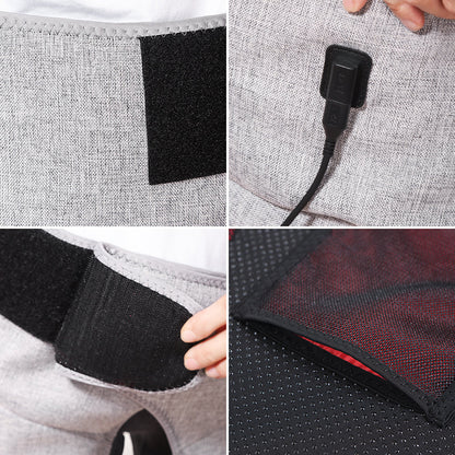 Red Light Heated Hip Support – Electric Vibration Massager for Thigh, Buttock and Muscle Relaxation with Comfortable Warmth for Home Recovery