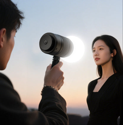 Professional Video Light – 60W Portable LED Photography Lamp with CRI≥95, 2500K–6500K Color Temperature and 37Wh Battery for Studio Streaming