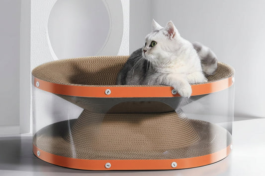 Double Layer Cat Scratching Board – 2-in-1 Cat Bed and Climbing Nest with Durable Scratch Surface for Indoor Pet Play and Rest