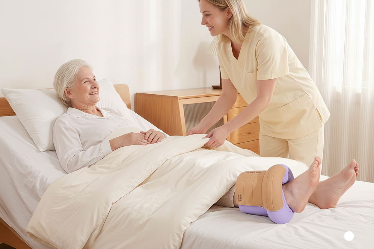 Heel Elevation Protector Pillow – Egg-Crate Foam Ankle Cushion for Pressure Relief, Bed Comfort and Supportive Positioning for Limited-Mobility Users