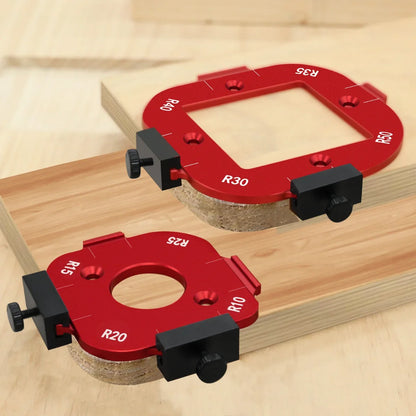Aluminum Wood Router Templates Routing Guide Set – Precision Woodworking Arc Cutting Jig for Accurate Router Projects and DIY Carpentry.