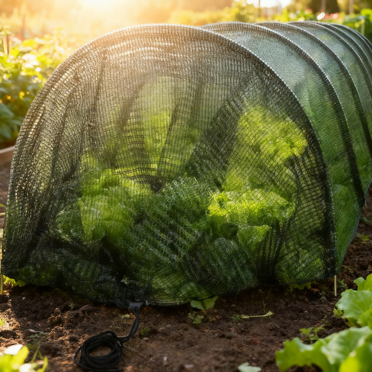 Mini Garden Greenhouse Tunnel – UV Plastic Foil Plant Cover for Balconies, Outdoor Beds, Seedlings and Small-Space Gardening Protection