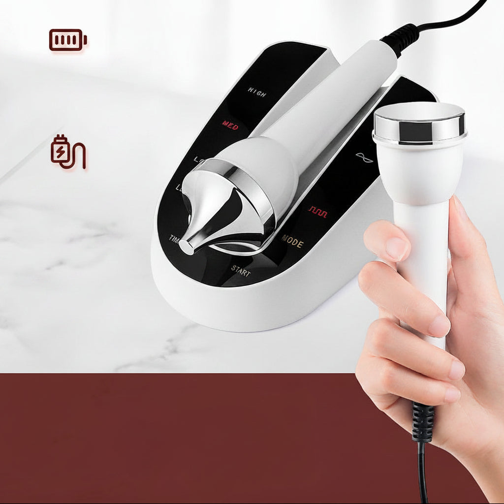Ultrasonic Beauty Machine – High Frequency Facial Massager for Skin Tightening, Anti Aging and Professional Home Spa Treatments
