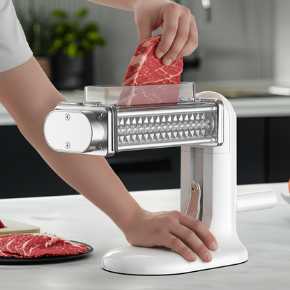 Manual Meat Tenderizer Machine – Stainless Steel Rolling Steak Cuber and Flattening Tool for Beef, Poultry and Professional Kitchen Preparation