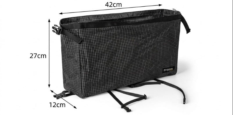 Ultralight Dyneema Backpack Pouch – Waterproof Top-Lid Expansion Bag for Hiking and Mountaineering with Multifunction External Gear Storage