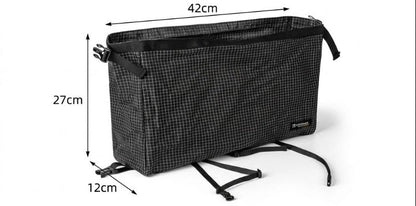 Ultralight Dyneema Backpack Pouch – Waterproof Top-Lid Expansion Bag for Hiking and Mountaineering with Multifunction External Gear Storage