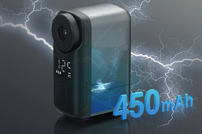 Mini Cordless Bike Tire Inflator – Portable 120PSI Electric Air Pump with Digital Screen, 450mAh Battery and Fast USB Charging