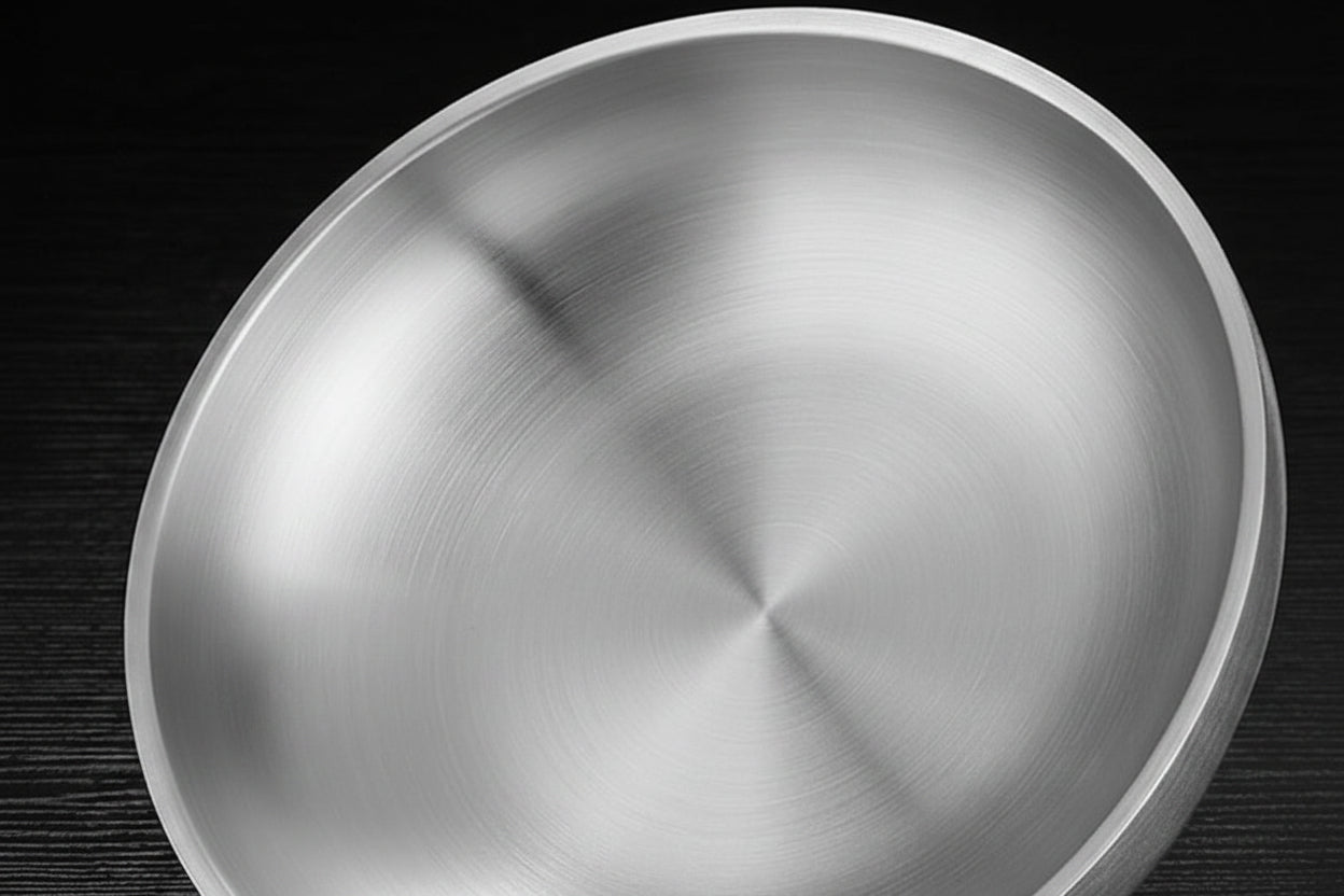 Stainless Steel Banquet Plate – Ultra-Thick Heat-Insulated, Fall-Resistant Dinner Dish with LFGB Certification for Kids, Families, Camping and Everyday Meals