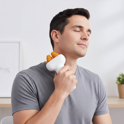 Mini Smart Electric Massager – Portable Finger-Pressing and Kneading Tool for Shoulder and Neck Relaxation at Home, Office or While Traveling