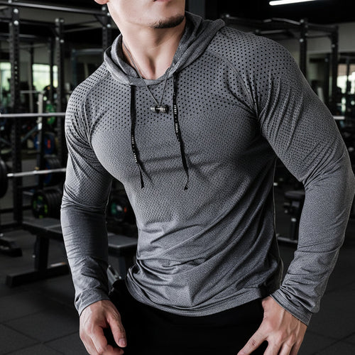 Mens Fitness Tracksuit Set-Running Hoodie and Joggers for Gym Training Workouts and Active Lifestyle Performance