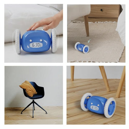 Run Away Alarm Clock - Rolling Clock for Heavy Sleepers, Kids, Teens and Adults Who Oversleep