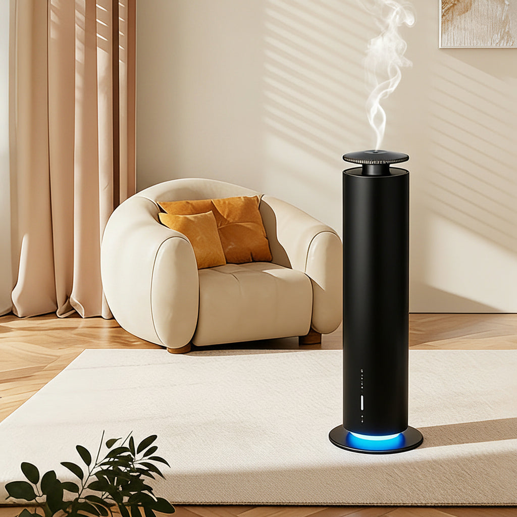 Smart Essential Oil Diffuser – Portable Electric Aromatherapy Machine for Home and Office with Battery Power and Fragrant Relaxation