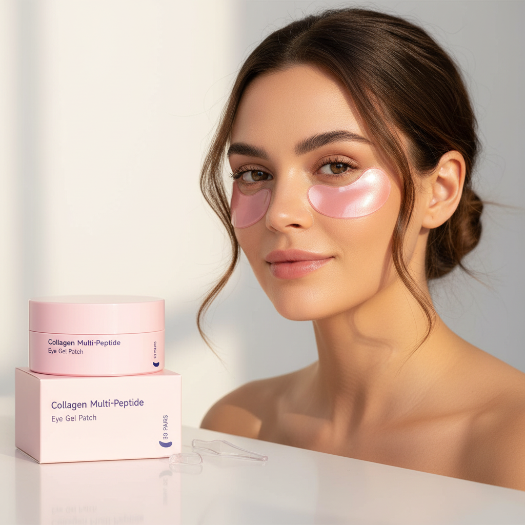Collagen Peptide Eye Gel Patches – Firming Hydrating Treatment for Wrinkles, Fine Lines, Dark Circles and Under-Eye Rejuvenation