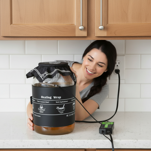 Kombucha Heating Wrap – Waterproof Fermentation Heater for Even Temperature Control and Consistent Home Brewing Results